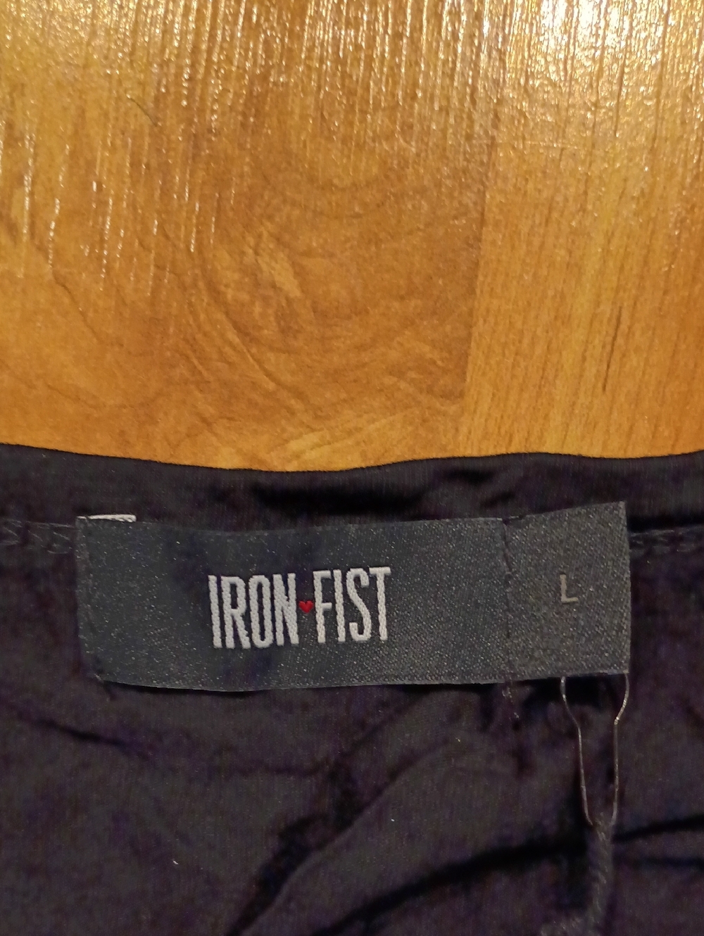 Iron Fist Black Dress with White Skeleton Print - Picture 2 of 3